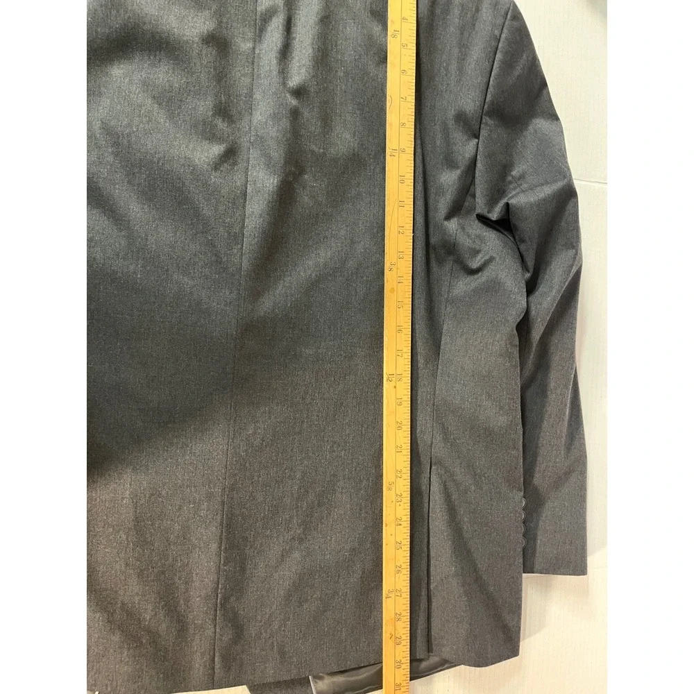 Unbranded Two Piece Suit Mens 48R Charcoal Grey Business Formal Blazer